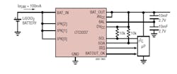 3. The SoH IC also can be used with a pair of supercapacitors to balance and thus optimize their series-connected performance.