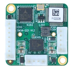 1. The 28-mm-square TMCM-1321 servo-controller/driver module from Trinamic Motion Control provides sophisticated control of stepper motors, including optimization of speed and synchronization in multi-axis systems. 1. The 28-mm-square TMCM-1321 servo-controller/driver module from Trinamic Motion Control provides sophisticated control of stepper motors, including optimization of speed and synchronization in multi-axis systems.
