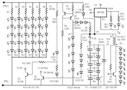 2. This circuit diagram presents the supercapacitor-based, round-the-clock PV lighting system. 2. This circuit diagram presents the supercapacitor-based, round-the-clock PV lighting system.