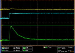 5. The motor startup current has a peak of 3.6 A. 5. The motor startup current has a peak of 3.6 A.