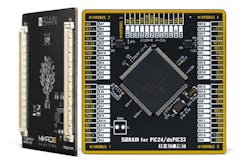 2. Shown is a SiBRAIN microcontroller card for PIC24. 2. Shown is a SiBRAIN microcontroller card for PIC24.