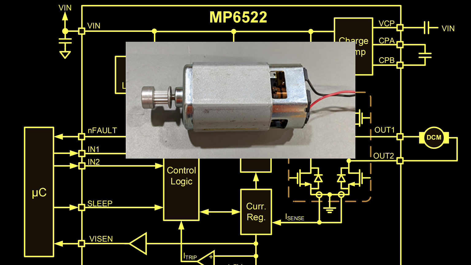 Soft Start Low Voltage And Stall/Over-Current Dc Motor Protection Dc Motor Speed 