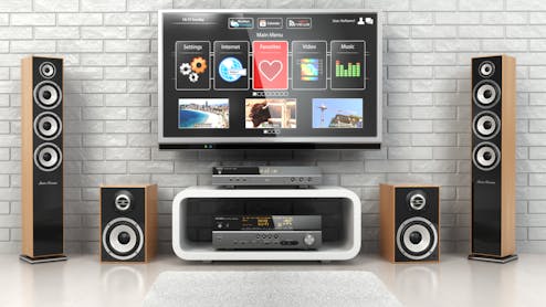 How do I hear TV sound through the A/V Receiver or Home Theater System  speakers?