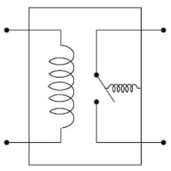 1. This schematic highlights the mechanical nature of the relay. 1. This schematic highlights the mechanical nature of the relay.