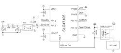 3. This design uses a low-power ZCVD that consists of a half-wave rectifier feeding into a 4N25 optocoupler.