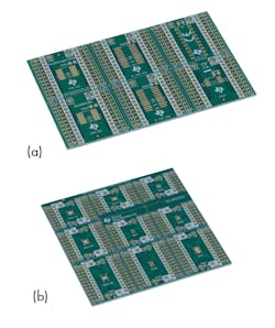 4. These bare-bones, generic carrier PCBs allow users to test the two package styles of the TXU0304-Q1 voltage-level translator as an interface between two circuit functions and signal levels. 4. These bare-bones, generic carrier PCBs allow users to test the two package styles of the TXU0304-Q1 voltage-level translator as an interface between two circuit functions and signal levels.