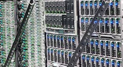 4. This photo shows one of many high-density server installations in the data center. (Image from Reference 10)