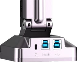 2. There are two USB ports, but you only use one at a time. One is a flash drive with the software, and the other is the camera port. 2. There are two USB ports, but you only use one at a time. One is a flash drive with the software, and the other is the camera port.