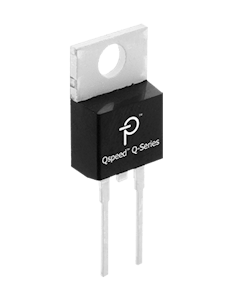The QH12TZ600Q has the lowest reverse-recovery charge of any 200-V silicon diode. Its recovery characteristics increase efficiency, reduce EMI, and eliminate snubbers.