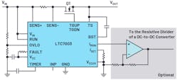 3. This circuit uses the LTC7003 to limit current.