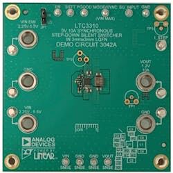 7. The tiny LTC3310S footprint enables PoL placement. 7. The tiny LTC3310S footprint enables PoL placement.