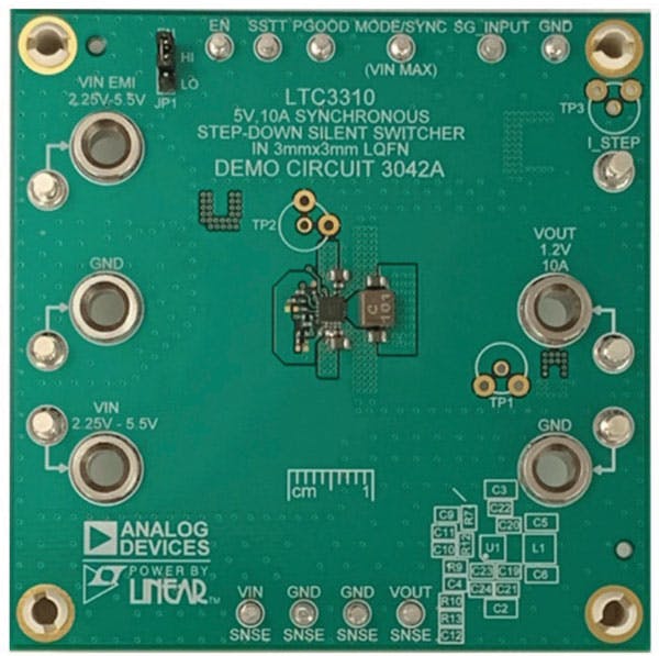 7. The tiny LTC3310S footprint enables PoL placement.