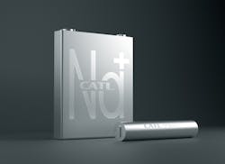 Shown is CATL&rsquo;s 160-Wh/kg Na-ion developmental battery. (Source CATL)