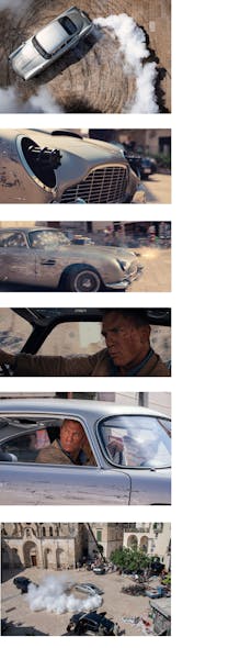 2. Daniel Craig did some of the stunt driving in the Aston Martin DB5.