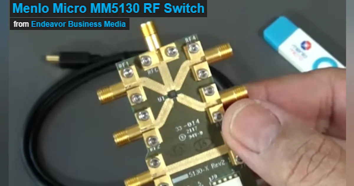 Menlo Micro's MM5130 DC-to-26-GHz High-Power RF Switch Eval Kit ...