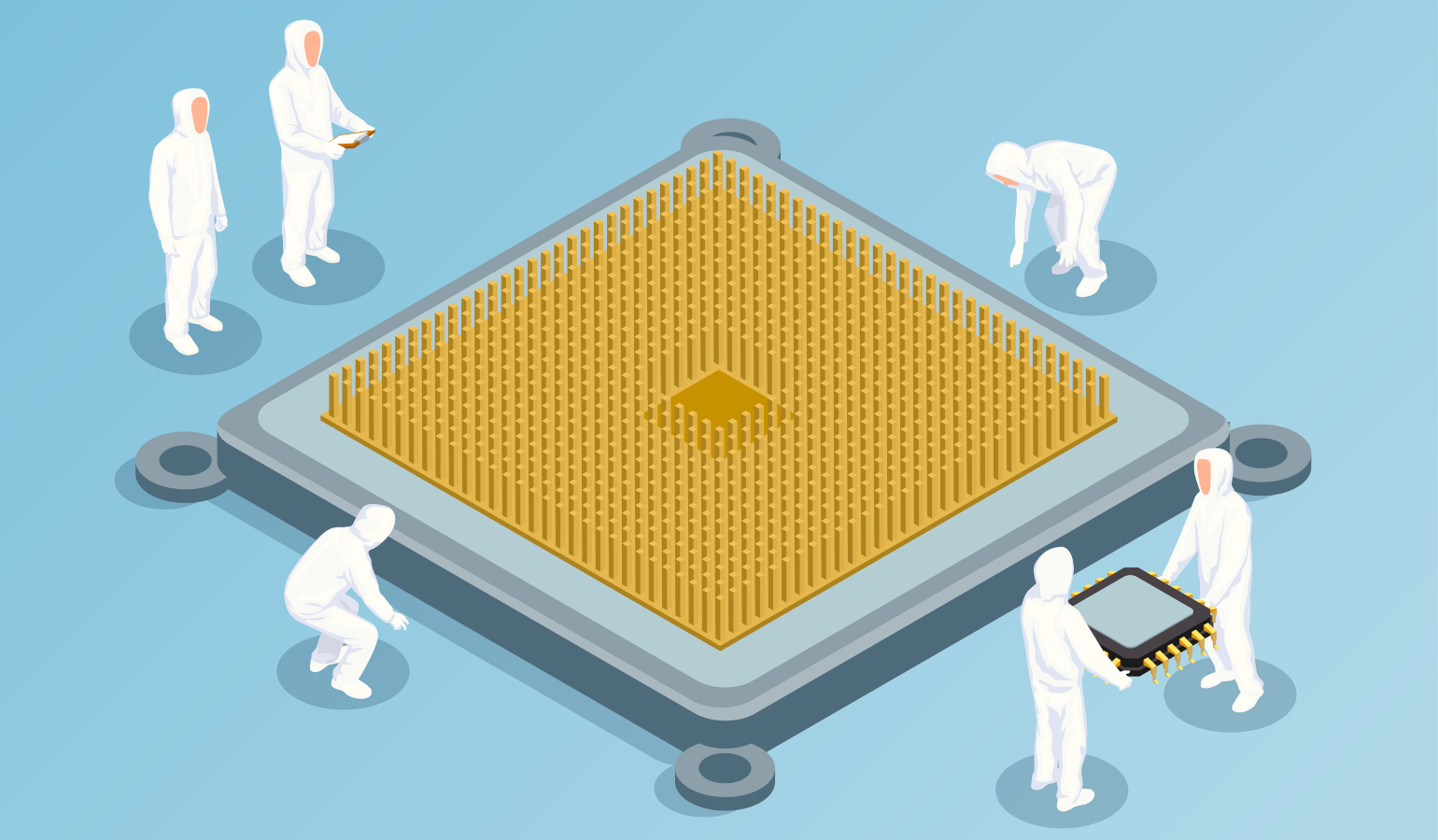 半导体股票向量