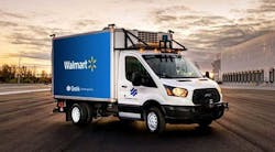 Gatik operates the Walmart trucks. The safety operator was pulled from behind the wheel of two self-driving box trucks that operate on a 7.1-mile route in Bentonville. (Source: Gatik) Gatik operates the Walmart trucks. The safety operator was pulled from behind the wheel of two self-driving box trucks that operate on a 7.1-mile route in Bentonville. (Source: Gatik)