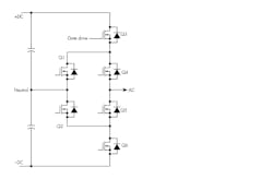 2. Shown is an ANPC half-bridge building block. 2. Shown is an ANPC half-bridge building block.