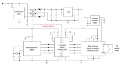 2. Logic levels appear on either side of a digital isolator, operating close to their respective supply voltage levels. 2. Logic levels appear on either side of a digital isolator, operating close to their respective supply voltage levels.
