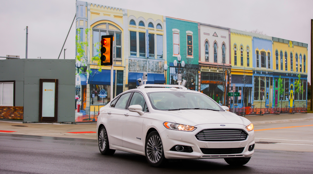 Autonomous Car On Test Track Autonomous Car On Test Track