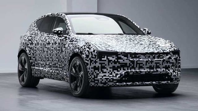 2. Luminar&apos;s third-generation Iris LiDAR sensing system on the Polestar 3, expected to go into production in early 2023 (camouflaged version shown), will enable Level 3 hands-free driving on designated stretches of highway.