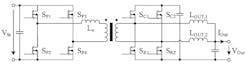3. Shown is the circuit topology of the GaN active-clamp phase-shifted full bridge. (Image from Reference 2)