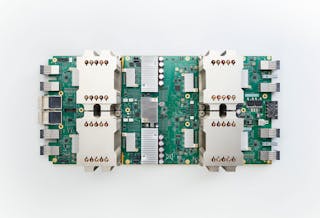 The second generation of Google&apos;s Tensor Processor Unit (TPU) for the data center.
