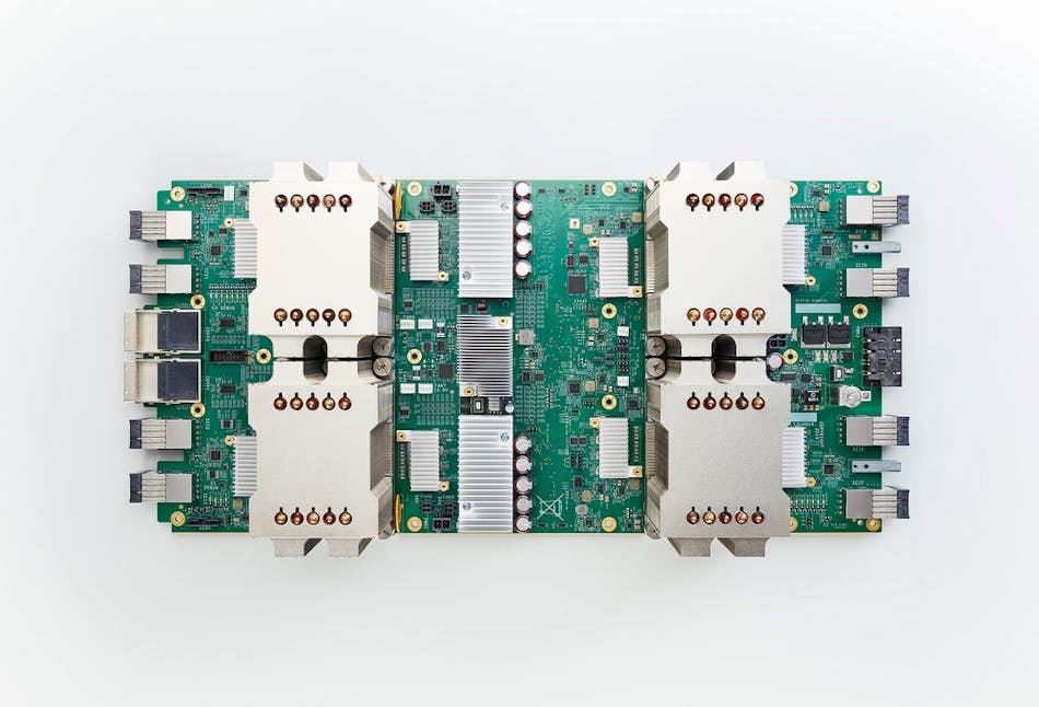 The second generation of Google&apos;s Tensor Processor Unit (TPU) for the data center.