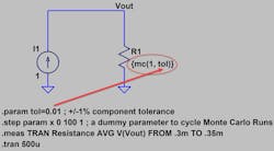 22. Monte Carlo tolerance analysis in LTspice. 22. Monte Carlo tolerance analysis in LTspice.