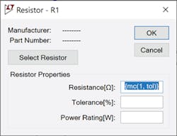 23. Editing the resistor value in LTspice.