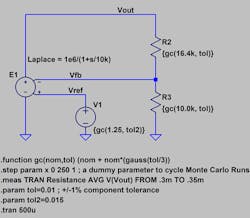 9. Schematic for tolerance analysis using Gaussian distribution. 9. Schematic for tolerance analysis using Gaussian distribution.
