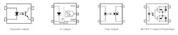 3. A photocoupler (optocoupler) can have four different output structures matched to its LED input side. 3. A photocoupler (optocoupler) can have four different output structures matched to its LED input side.