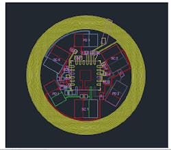 4. Placement of electronic components and metal interconnectors for the flier. 4. Placement of electronic components and metal interconnectors for the flier.