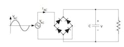 2. A diode bridge and capacitor across the power line results in a nonlinear load. 2. A diode bridge and capacitor across the power line results in a nonlinear load.