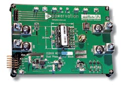 6. The Maxim MAX15301’s gate-driver outputs can control an external synchronous rectifier consisting of two power MOSFETs that deliver the dc output. 6. The Maxim MAX15301’s gate-driver outputs can control an external synchronous rectifier consisting of two power MOSFETs that deliver the dc output.