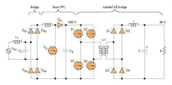8. Power supplies handling at least 1 kW typically employ a three-stage PFC converter. 8. Power supplies handling at least 1 kW typically employ a three-stage PFC converter.