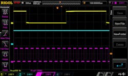 10. Waveform when input frequency is 0.5 kHz. 10. Waveform when input frequency is 0.5 kHz.