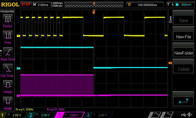 12. Waveform when input frequency is 150 Hz.