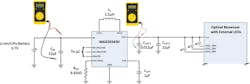 10. Block diagram of the 5.0-V dc MAX20343H SMPS circuit for remote-patient vital sign monitoring applications. 10. Block diagram of the 5.0-V dc MAX20343H SMPS circuit for remote-patient vital sign monitoring applications.