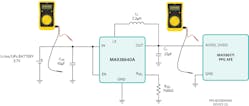 3. A 1.8-V dc MAX38640A SMPS circuit for remote-patient vital sign monitoring applications.