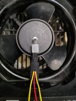 4. Mounting of Hall-effect sensor A1104LUA-T on the ac fan. 4. Mounting of Hall-effect sensor A1104LUA-T on the ac fan.