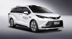 Toyota&rsquo;s Sienna platform is equipped with Pony.ai&rsquo;s next-generation autonomous-driving system. (Photo: Pony ai)
