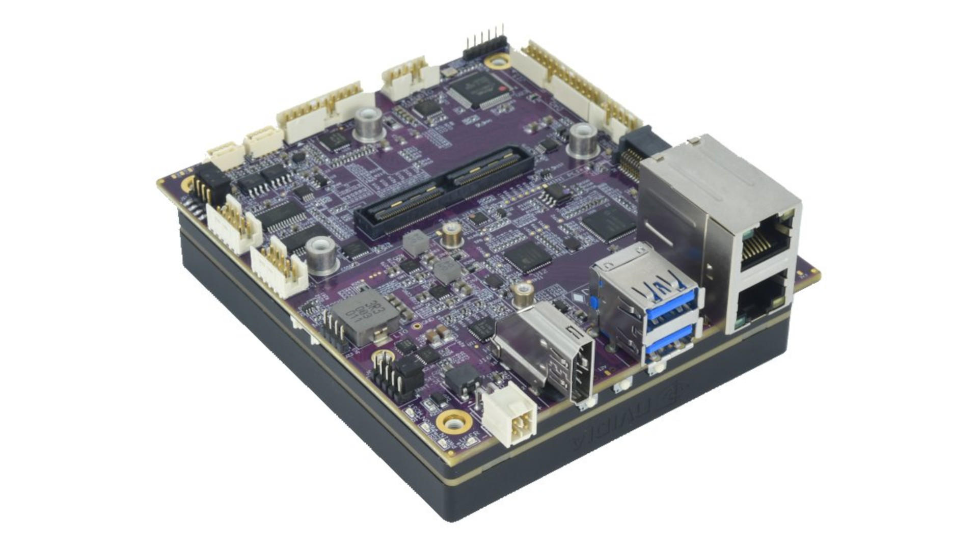 3. The Stevie from Diamond Systems has Mini-PCIe and M.2 expansion sockets.