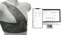 1. Textile-based medical monitor using a smartphone for Bluetooth wireless data. (Courtesy of Nanowear Inc.) 1. Textile-based medical monitor using a smartphone for Bluetooth wireless data. (Courtesy of Nanowear Inc.)