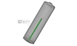 2. A color map inspection was achieved using GOM Inspect. 2. A color map inspection was achieved using GOM Inspect.