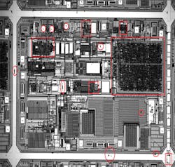2. A single die footage following the setup in Figure 1: The sensitivity of the sensor, dynamic range, and SNR make it a simple inspection task for software to identify foreign objects, damaged parts, and any protrusions on the parts. 2. A single die footage following the setup in Figure 1: The sensitivity of the sensor, dynamic range, and SNR make it a simple inspection task for software to identify foreign objects, damaged parts, and any protrusions on the parts.