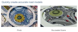 2. Recreate a real-world scene with RoadRunner. (© 1984–2021 The MathWorks, Inc.) 2. Recreate a real-world scene with RoadRunner. (© 1984–2021 The MathWorks, Inc.)