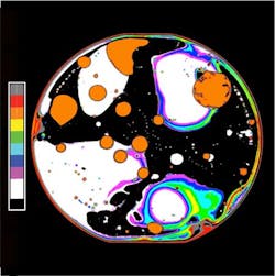 3. Side view diagram of a stack of five self-bonded silicon wafers. 3. Side view diagram of a stack of five self-bonded silicon wafers.
