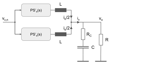 6. Buck converter with two phases; output capacitor and load are unchanged.