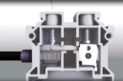 2. Screw terminals are used for a broad number of electrical distribution functions where high current might be found. 2. Screw terminals are used for a broad number of electrical distribution functions where high current might be found.